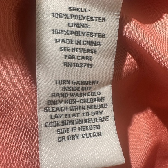 Nanette Lepore Iridescent Coral Pleated Smocked Keyhole Close Cocktail Dress 8 - Picture 11 of 12